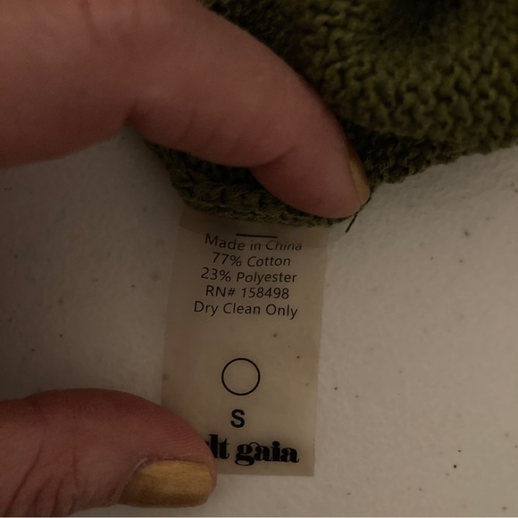 CULT GAIA Serita sleeveless cut out knit olive green midi dress size small - Picture 7 of 9